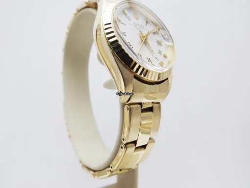 Distinctive Fake Rolex Lady-datejust 6917 Caliber 2135 Automatic Movement 26mm Yellow Gold Case Womens Watch - Image 6
