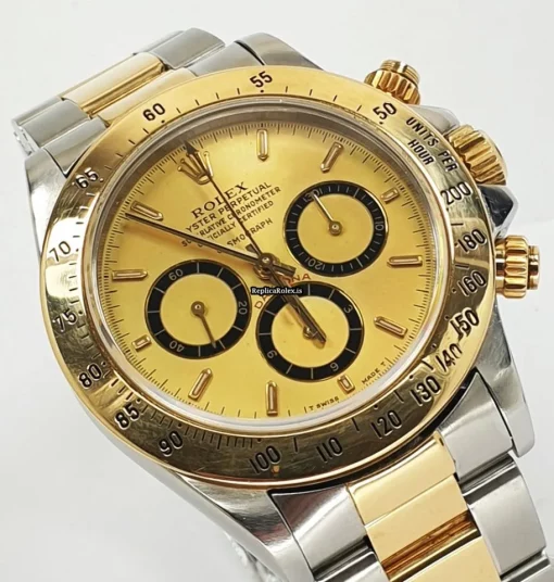 High-end Knockoff Rolex Daytona 16523 Caliber 4030 Automatic Movement 40mm Gold/steel Case Mens/unisex Watch