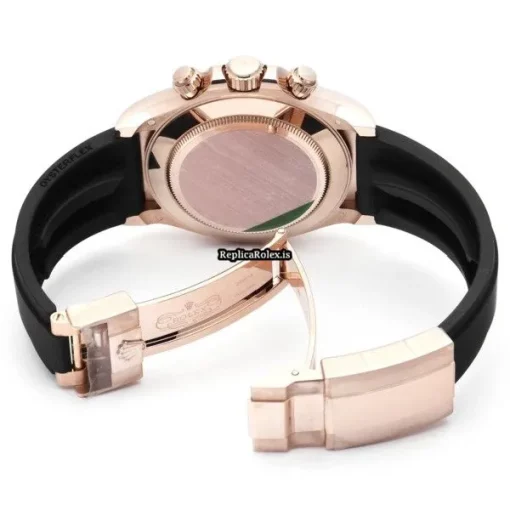 Affordable Replica Rolex Daytona 116515ln Caliber 4130 Automatic Movement 40mm Rose Gold Case Watch - Image 4