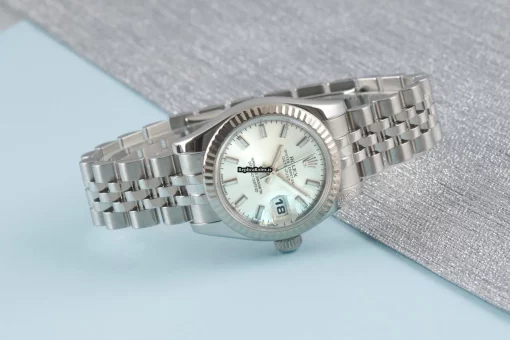 Trustworthy Replica Rolex Lady-datejust 179174 Caliber 2235 Automatic Movement 26mm Gold/steel Case Womens Watch - Image 3
