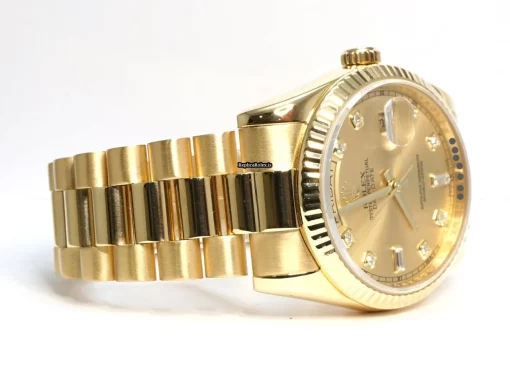 Fine Fake Rolex Day-date 36 118238 Caliber 3155 Automatic Movement 36mm Yellow Gold Case Mens/unisex Watch - Image 3