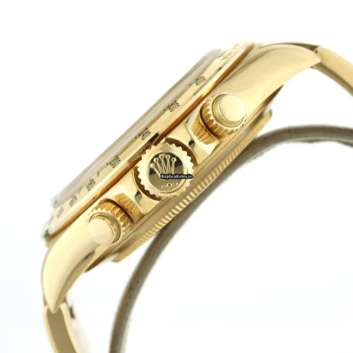 Terrific Fake Rolex Daytona 16528 Automatic Movement 40mm Yellow Gold Case Watch - Image 5