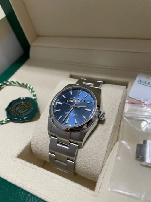 Wholesale Replica Rolex Oyster Perpetual 34 124200-0003 Caliber 2232 Automatic Movement 34mm Steel Case Mens/unisex Watch