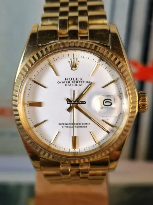 Awesome Replica Rolex Datejust 1601 Caliber 1570 Automatic Movement 36mm Yellow Gold Case Mens/unisex Watch