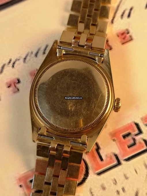 Awesome Replica Rolex Datejust 1601 Caliber 1570 Automatic Movement 36mm Yellow Gold Case Mens/unisex Watch - Image 14