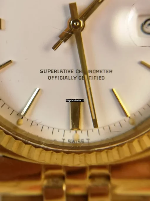 Awesome Replica Rolex Datejust 1601 Caliber 1570 Automatic Movement 36mm Yellow Gold Case Mens/unisex Watch - Image 16