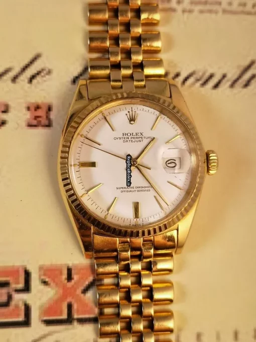 Awesome Replica Rolex Datejust 1601 Caliber 1570 Automatic Movement 36mm Yellow Gold Case Mens/unisex Watch - Image 3