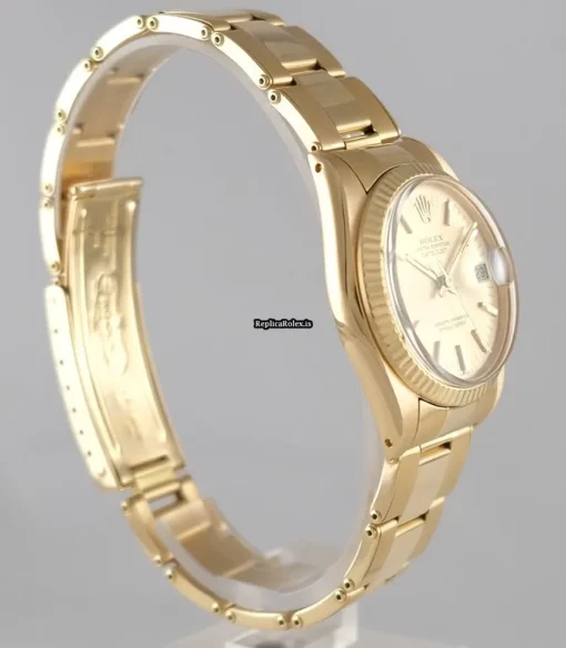 Inexpensive Replica Rolex Datejust 6827 Automatic Movement 30mm Yellow Gold Case Mens/unisex Watch - Image 4