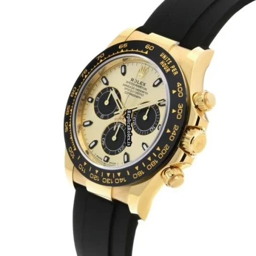 Special Replicas Rolex Daytona 116518ln Caliber 4130 Automatic Movement 40mm Yellow Gold Case Watch - Image 2