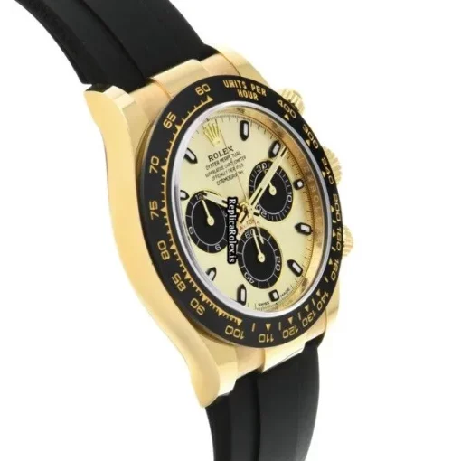 Special Replicas Rolex Daytona 116518ln Caliber 4130 Automatic Movement 40mm Yellow Gold Case Watch - Image 3