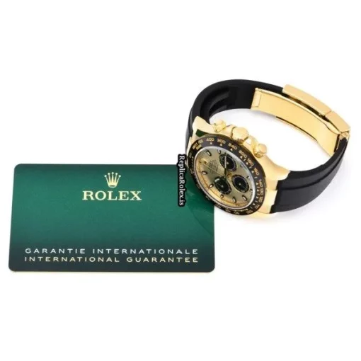 Special Replicas Rolex Daytona 116518ln Caliber 4130 Automatic Movement 40mm Yellow Gold Case Watch - Image 5