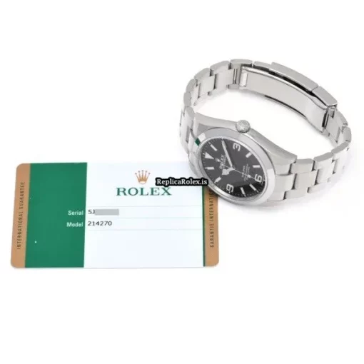 Cheap Replicas Rolex Explorer 214270 Caliber 3132 Automatic Movement 39mm Steel Case Watch - Image 5