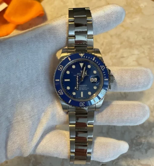 Attractive Replica Rolex Submariner Date 116619lb Caliber 3135 Automatic Movement 40mm White Gold Case Mens/unisex Watch - Image 2