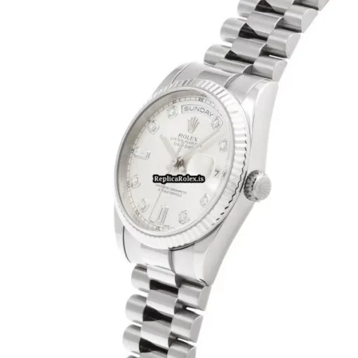 Appealing Copy Rolex Day-date 36 118239a Caliber 3155 Automatic Movement 36mm White Gold Case Watch - Image 2