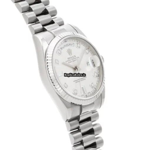 Appealing Copy Rolex Day-date 36 118239a Caliber 3155 Automatic Movement 36mm White Gold Case Watch - Image 3