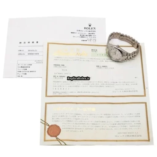 Appealing Copy Rolex Day-date 36 118239a Caliber 3155 Automatic Movement 36mm White Gold Case Watch - Image 5