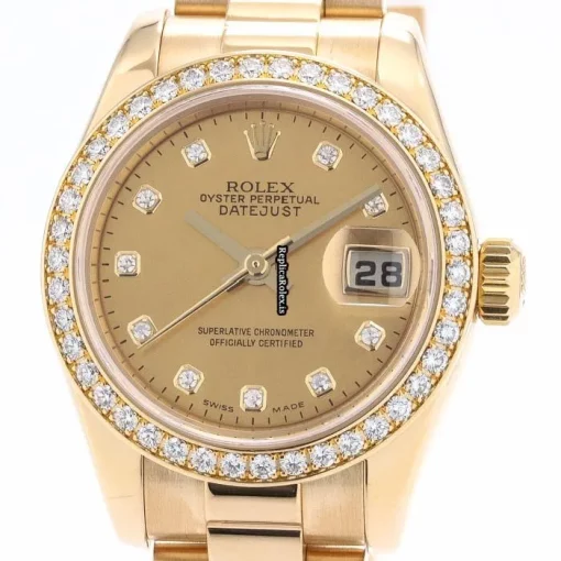 Distinctive Fakes Rolex Lady-datejust 179138ng Automatic Movement 26mm Yellow Gold Case Womens Watch