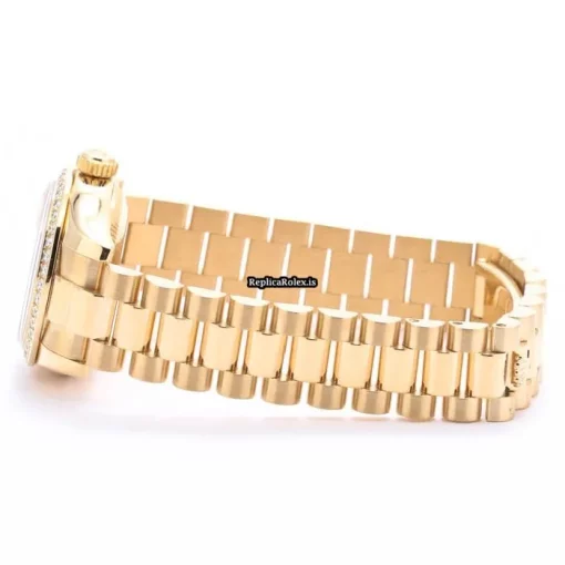 Distinctive Fakes Rolex Lady-datejust 179138ng Automatic Movement 26mm Yellow Gold Case Womens Watch - Image 4