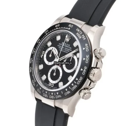 Awesome Replica Rolex Daytona 116519lng Caliber 4130 Automatic Movement 40mm White Gold Case Watch - Image 2