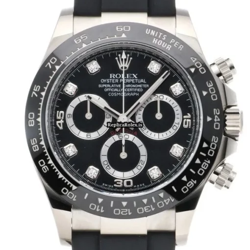 Awesome Replica Rolex Daytona 116519lng Caliber 4130 Automatic Movement 40mm White Gold Case Watch - Image 6