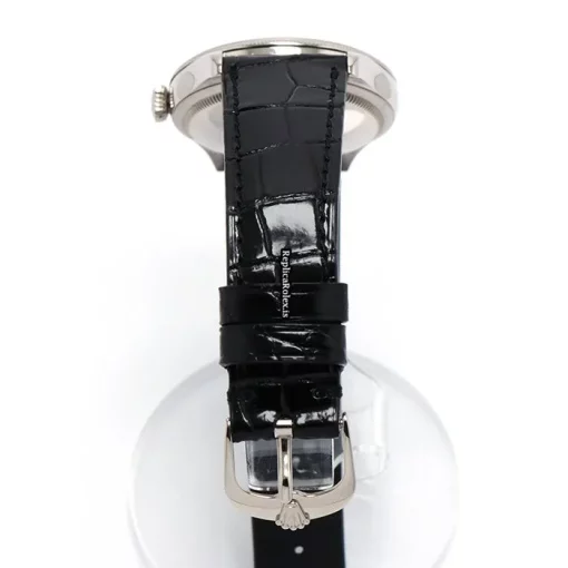 Suitable Fake Rolex Cellini Time 50509 Caliber 3132 Automatic Movement 39mm White Gold Case Watch - Image 11