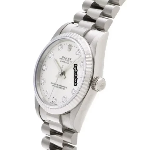 Popular Replica Rolex Datejust 68279g Caliber 2135 Automatic Movement 31mm White Gold Case Watch - Image 2