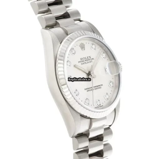Popular Replica Rolex Datejust 68279g Caliber 2135 Automatic Movement 31mm White Gold Case Watch - Image 3