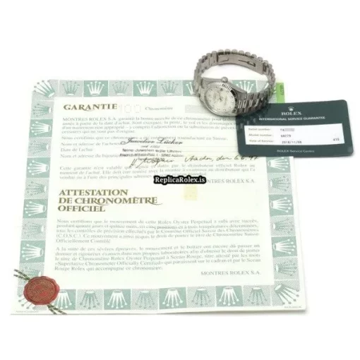 Popular Replica Rolex Datejust 68279g Caliber 2135 Automatic Movement 31mm White Gold Case Watch - Image 5