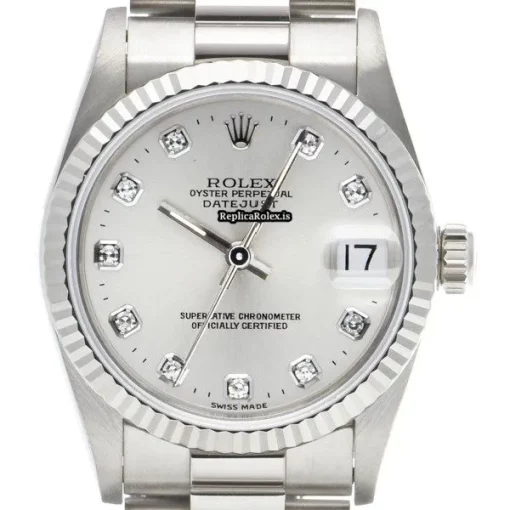 Popular Replica Rolex Datejust 68279g Caliber 2135 Automatic Movement 31mm White Gold Case Watch - Image 6