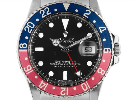 Great Replicas Rolex Gmt-master 1675 Caliber 1570 Automatic Movement 40mm Steel Case Mens/unisex Watch