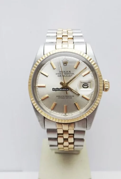 Stylish Fake Rolex Datejust 1601 Caliber 1570 Automatic Movement 36mm Rose Gold Case Mens/unisex Watch