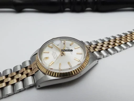 Stylish Fake Rolex Datejust 1601 Caliber 1570 Automatic Movement 36mm Rose Gold Case Mens/unisex Watch - Image 11