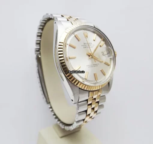 Stylish Fake Rolex Datejust 1601 Caliber 1570 Automatic Movement 36mm Rose Gold Case Mens/unisex Watch - Image 3