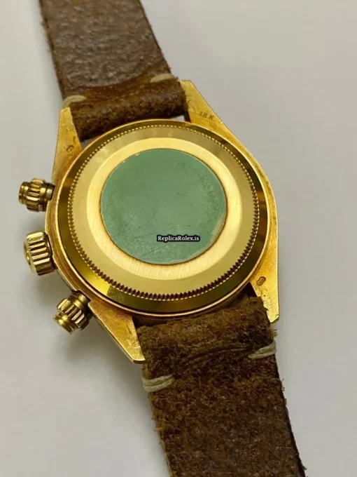 Reliable Fake Rolex Daytona 6265 Caliber 727 Manual Winding Movement 37mm Yellow Gold Case Mens/unisex Watch - Image 2