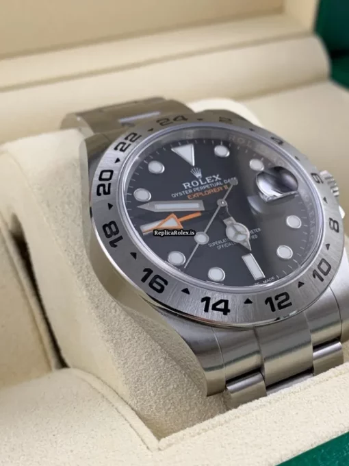 Great Knockoff Rolex Explorer II 216570 Caliber 3187 Automatic Movement 42mm Steel Case Mens/unisex Watch - Image 3