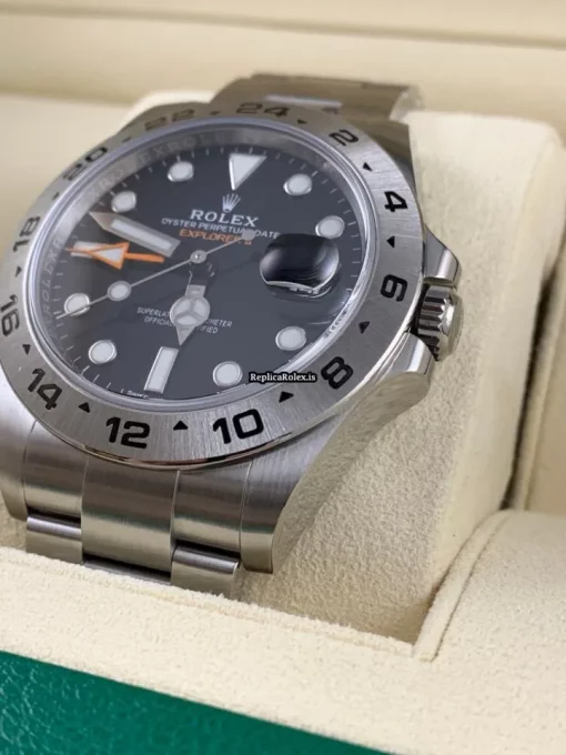 Great Knockoff Rolex Explorer II 216570 Caliber 3187 Automatic Movement 42mm Steel Case Mens/unisex Watch - Image 4