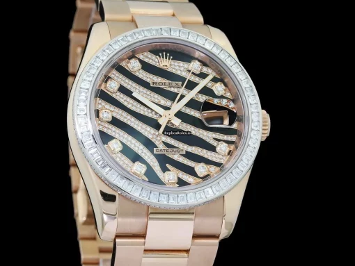High-end Replica Rolex Datejust 116285bbr Caliber 3135 Automatic Movement 36mm Rose Gold Case Mens/unisex Watch