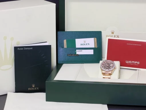 High-end Replica Rolex Datejust 116285bbr Caliber 3135 Automatic Movement 36mm Rose Gold Case Mens/unisex Watch - Image 9