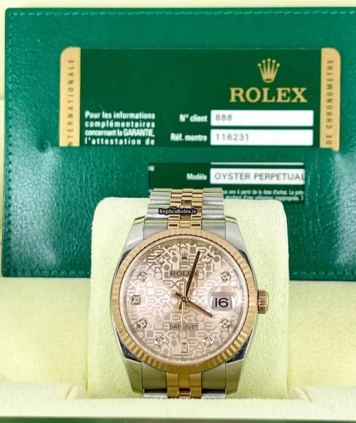 Popular Fake Rolex Datejust 116231 Caliber 3135 Automatic Movement 36mm Gold/steel Case Mens/unisex Watch - Image 3