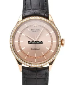 Unique Replica Rolex Cellini Time 50705rbr Caliber 3132 Automatic Movement 39mm Rose Gold Case Watch