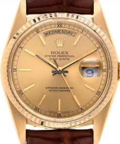 Wonderful Replica Rolex Day-date 36 18238 Caliber 3135 Automatic Movement 36mm Yellow Gold Case Mens/unisex Watch