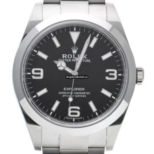 Defect Fake Rolex Explorer 214270 Caliber 3132 Automatic Movement 39mm Steel Case Watch - Image 6