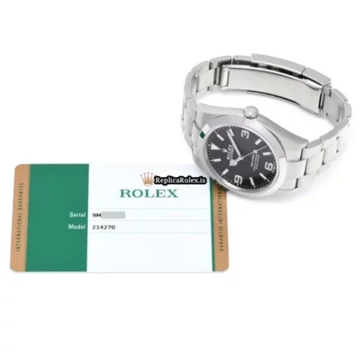 Exquisite Replica Rolex Explorer 214270 Caliber 3132 Automatic Movement 39mm Steel Case Watch - Image 5