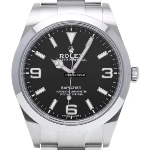 Exquisite Replica Rolex Explorer 214270 Caliber 3132 Automatic Movement 39mm Steel Case Watch - Image 6