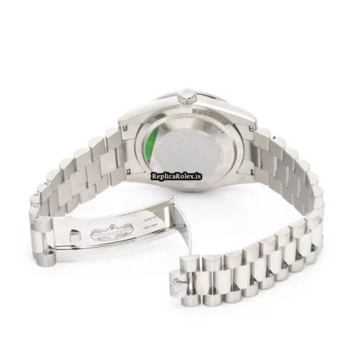 Cheap Imitation Rolex Day-date 118399br Caliber 3155 Automatic Movement 36mm White Gold Case Watch - Image 4