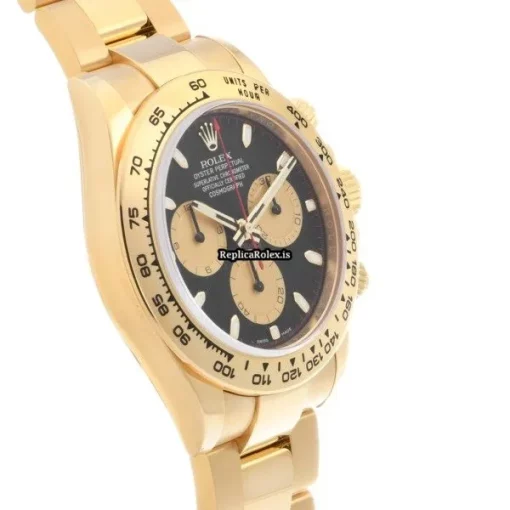 Mind-boggling Replica Rolex Daytona 116508 Caliber 4130 Automatic Movement 40mm Yellow Gold Case Watch - Image 3