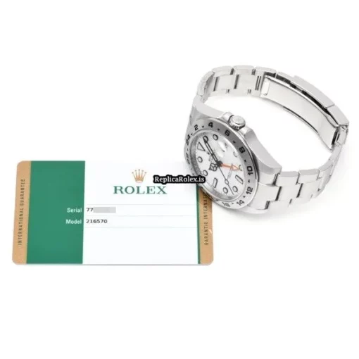 Discount Replica Rolex Explorer II 216570 Caliber 3187 Automatic Movement 42mm Steel Case Watch - Image 5