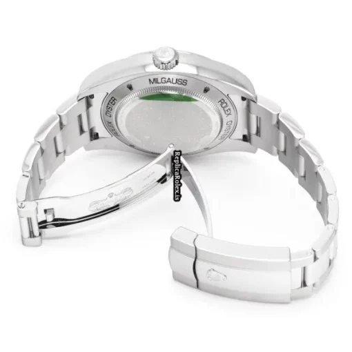Aaa Replica Rolex Milgauss 116400gv Caliber 3131 Automatic Movement 40mm Steel Case Watch - Image 4