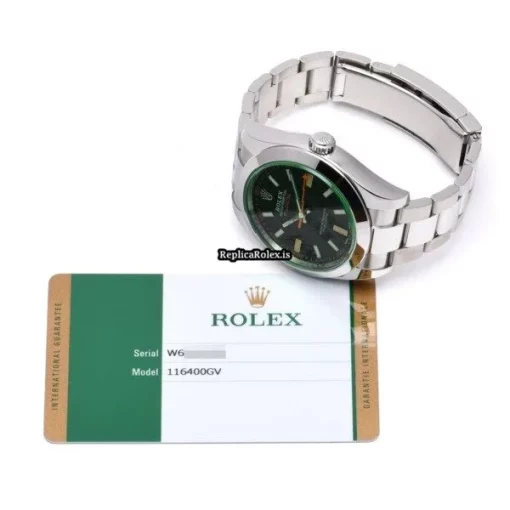 Aaa Replica Rolex Milgauss 116400gv Caliber 3131 Automatic Movement 40mm Steel Case Watch - Image 5