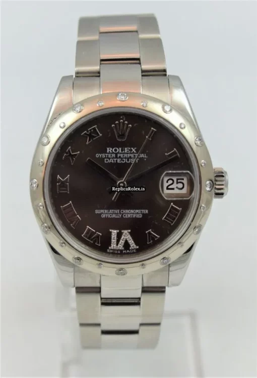 Reliable Replicas Rolex Lady-datejust 178344 Caliber 2235 Automatic Movement 31mm Steel Case Womens Watch - Image 2